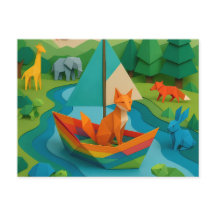 Waldtiere im Origami-Stil – Bunte Origami-Wildnis