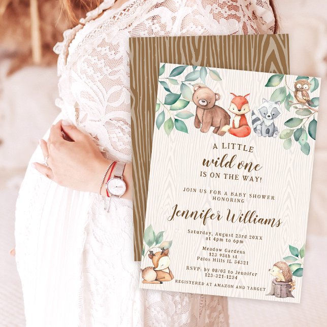 Waldtiere Junge Dusche Einladung (Von Creator hochgeladen)