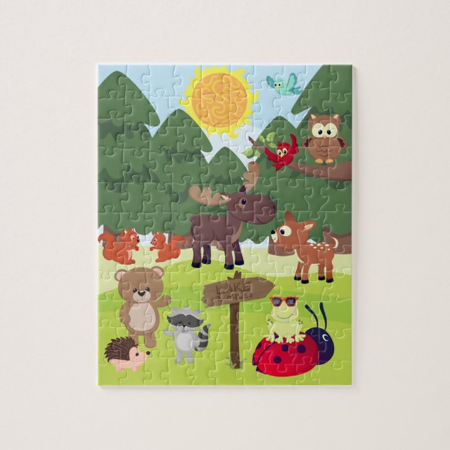 Waldtiere Kinder-Puzzle Puzzle (Vertikal)