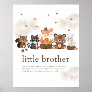 Waldtiere Little Brother Definition Poster