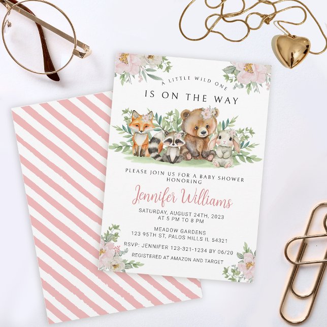 Waldtiere Mädchen Dusche Einladung (Von Creator hochgeladen)