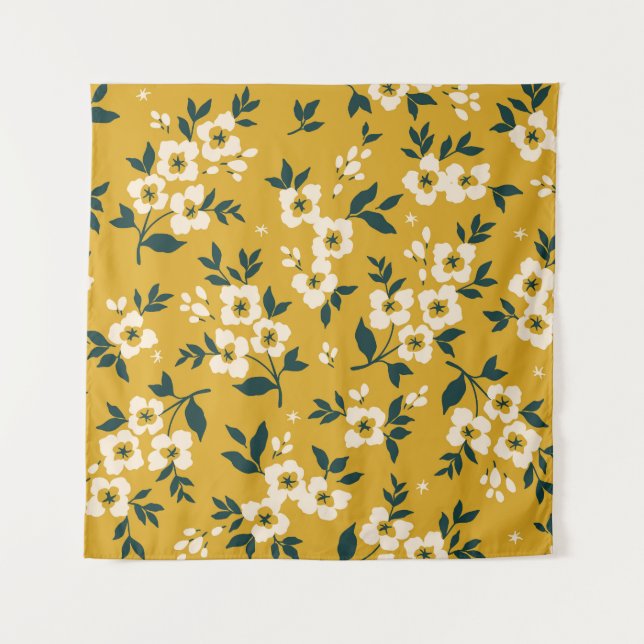 Waldtiere, Masken, Virusmuster. Wandteppich (Vorderseite)