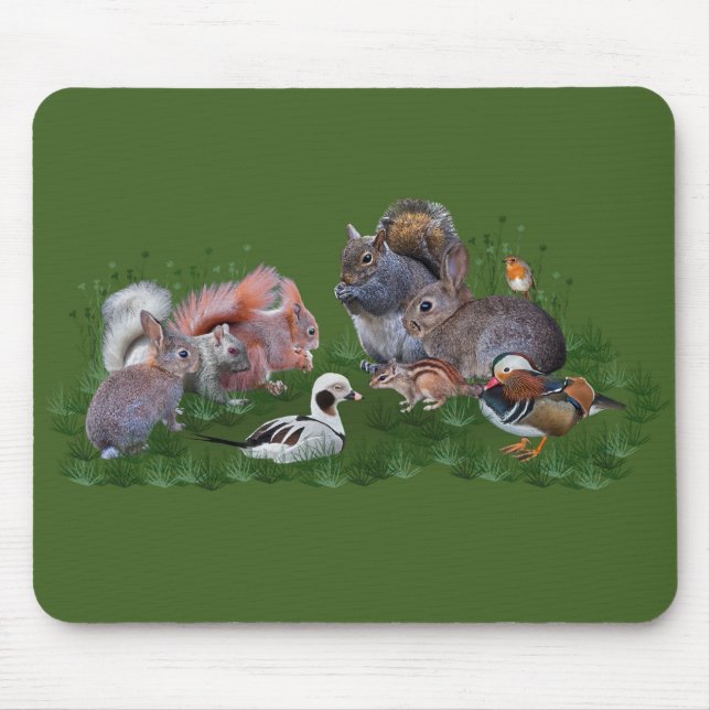 Waldtiere-Mauspad Mousepad (Vorne)