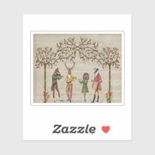 Waldtiere Minstrel Group Aufkleber