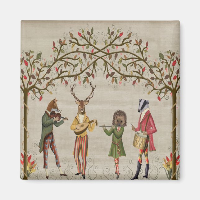 Waldtiere Minstrel Group Magnet (Vorne)