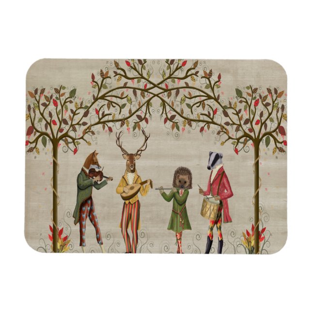 Waldtiere Minstrel Group Magnet (Horizontal)