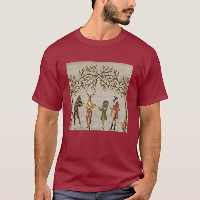 Waldtiere Minstrel Group T-Shirt (Vorderseite)