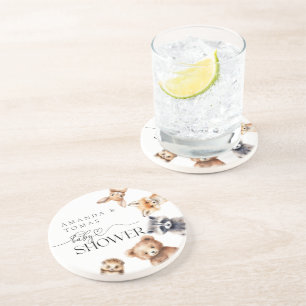 Waldtiere Moderne Babydusche Getränkeuntersetzer