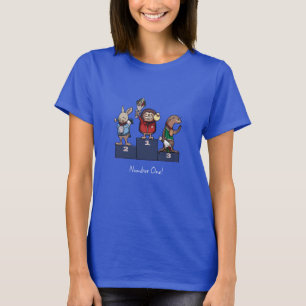 Waldtiere Nummer Eins! Geschenk-Podium-Kunst T-Shirt