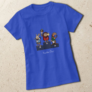 Waldtiere Nummer Eins! Geschenk-Podium-Kunst T-Shirt