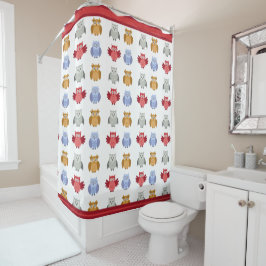 Waldtiere Owls Modern Simple Duschvorhang