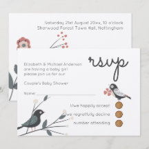 Waldtiere Paare BABY SHOWER