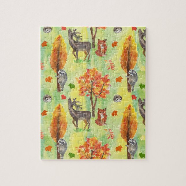 Waldtiere Puzzle (Vertikal)