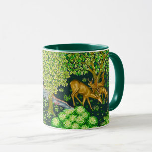 WALDTIERE, ROOK, blaugrüne Blütenblume Tasse