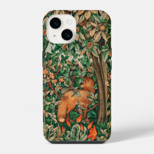 WALDTIERE Rotfuchs, Fasan, Grüne Floral iPhone 14 Hülle