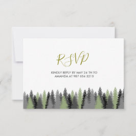 Waldtiere RSVP Karte