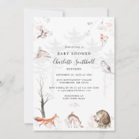 Waldtiere Script Moderne Babydusche