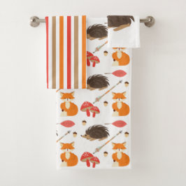 Waldtiere Stammkinder Badetuch Set