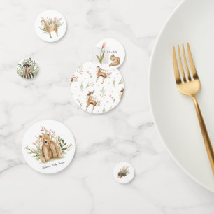 Waldtiere Sweet Spring Baby Dusche Konfetti