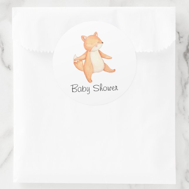 Waldtiere tanzen Wälder Picnic Runder Aufkleber (Tasche)