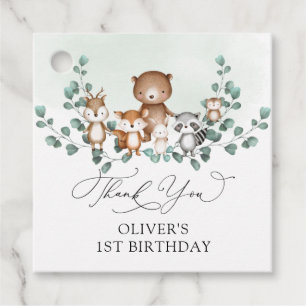 Waldtiere Tiere Baby Boy Geburtstag Geschenkanhänger