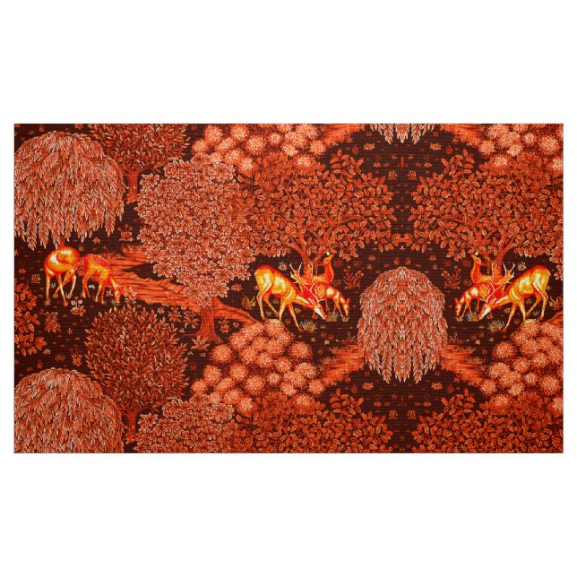 WALDTIERE, TIERE MIT BROOK-Gelb Stoff (Fat Quarter (45,7 x 55,9 cm))