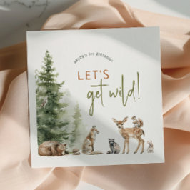 Waldtiere Tiere Wildtiere Kindergeburtstag Party Serviette
