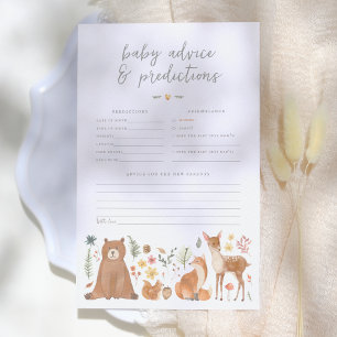 Waldtiere tragen Baby Predication & Advisor Game