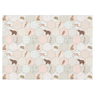 Waldtiere Wald Patchwork Baby Shower Geschenk Tischdecke