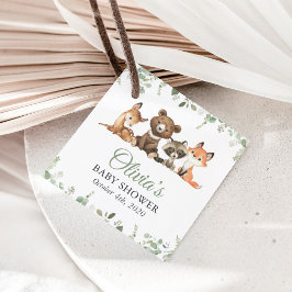 Waldtiere, Wald, Wild One, Babydusche Geschenkanhänger