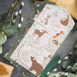 Waldtiere Waldfreunde Kinderduschbücher All In One Einladung