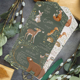 Waldtiere Waldfreunde Kinderduschbücher All In One Einladung