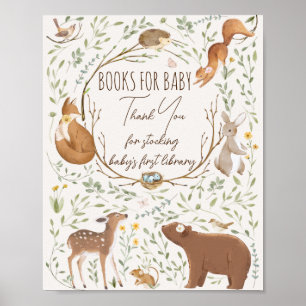 Waldtiere Waldfreundesbücher für Kinderzeichen Poster
