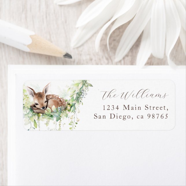 Waldtiere Waldgrün Baby Boy Dusche (Insitu)