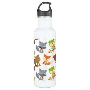 Waldtiere, Waldtiere, Falltiere Edelstahlflasche