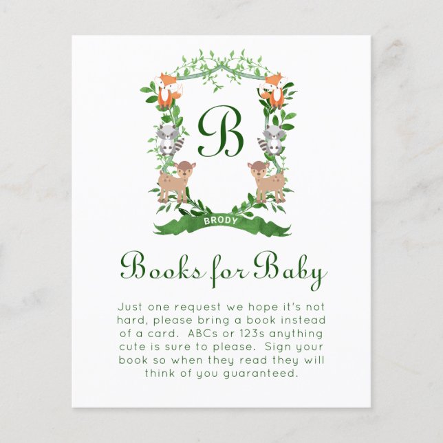 Waldtiere Wappen Bücher für Baby (Vorderseite)