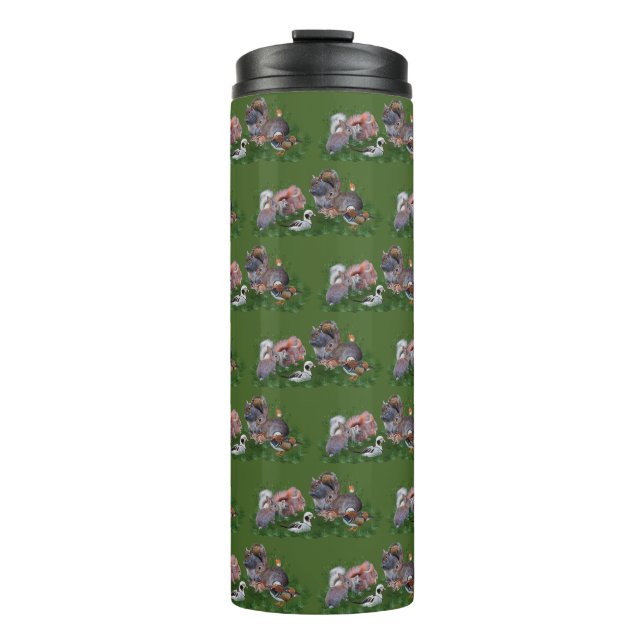 Waldtiere wärmer thermosbecher (Vorderseite)