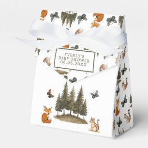 Waldtiere Wasserfarben-Baby Shower Geschenkschachtel