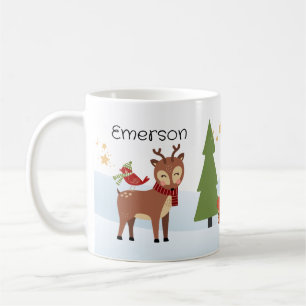 Waldtiere Weihnachten personalisierte Mug Kaffeetasse