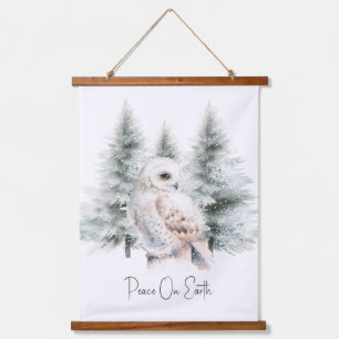 Waldtiere Weihnachtsfeiertag Wandteppich Mit Holzrahmen
