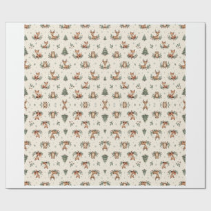 Waldtiere Weihnachtspapier Geschenkpapier