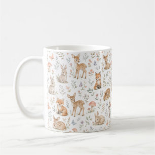 Waldtiere Wildblumen Wald Natur Botanik Kaffeetasse
