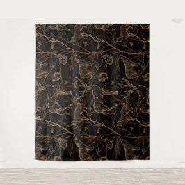 Waldtiere Wildtiere Hirschbären Dunkle Natur Wandteppich