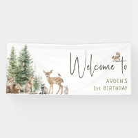 Waldtiere willkommen Geburtstagsparty