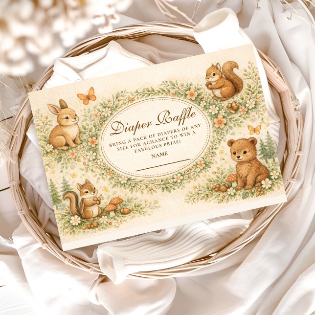 Waldtiere Windel-Raffle Begleitkarte (Von Creator hochgeladen)