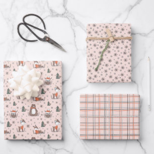 Waldtiere Winter Geschenkpapier Set