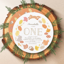 Waldtiere Wreath 1. Geburtstag