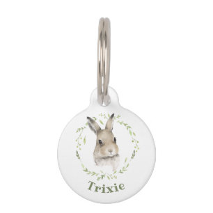 Waldtiere Wreath Bunny Rabbit Wasserfarbe Haustiermarke