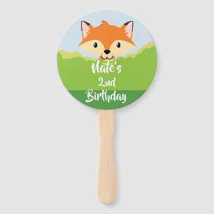 Waldtierefox-Handfan Fächer
