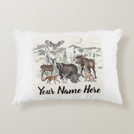 Waldtierfreunde Personalisiert Dekokissen